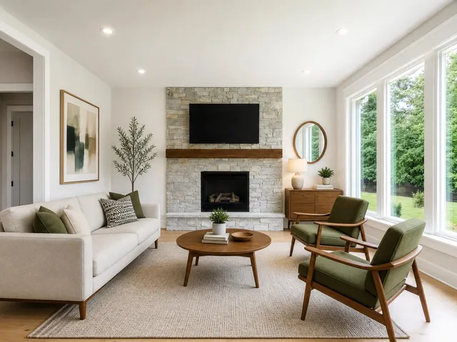 The same listing photo after Virtual Staging applied with AI